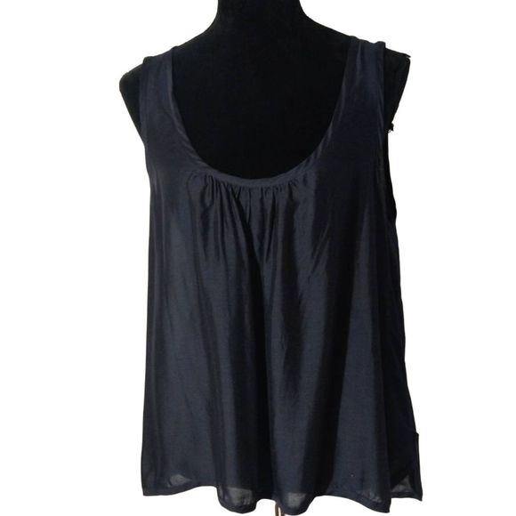 Sachin + Babi Navy Blue Sleeveless Blouse - Picture 1 of 5